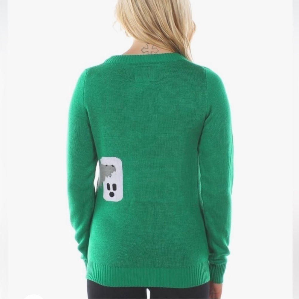 Tipsy Elves Electrocuted Cat Christmas Holiday Ugly Sweater Size XL - Picture 4 of 10